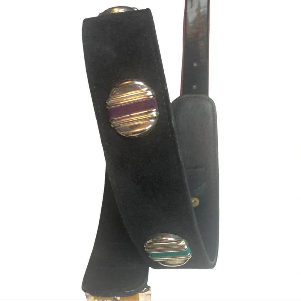 Ginnie Johansen‎ Fabulous retro Suede vintage belt size S